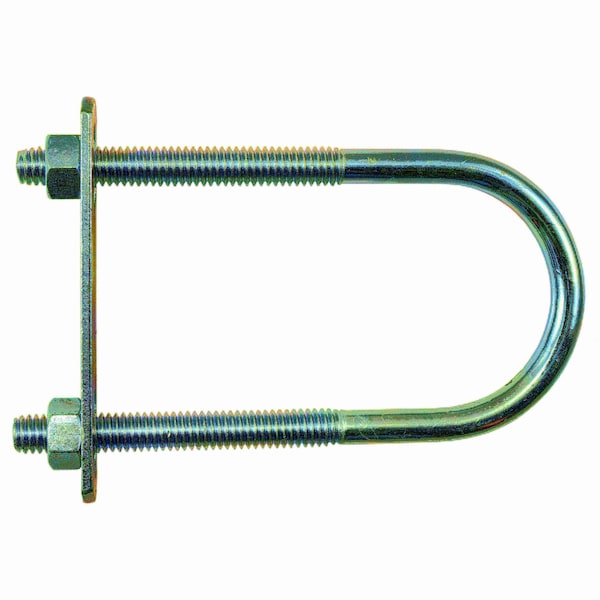 Midwest Fastener Round U-Bolt, 5/16"-18, 1-3/4 in W, 4-1/4 in H, Zinc Plated Steel, 10 PK 52266 - main